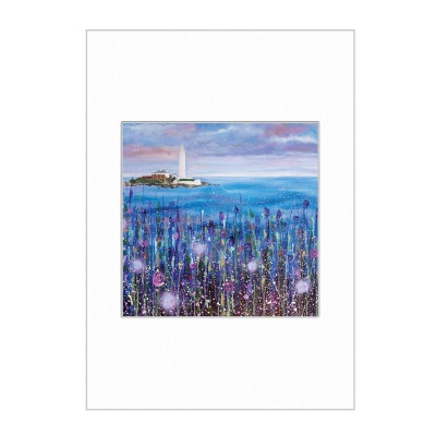 Sy Marys Lighthouse Blue Mini Print A4
